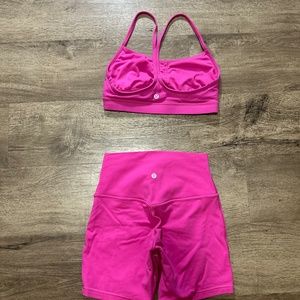 Lululemon sonic pink set